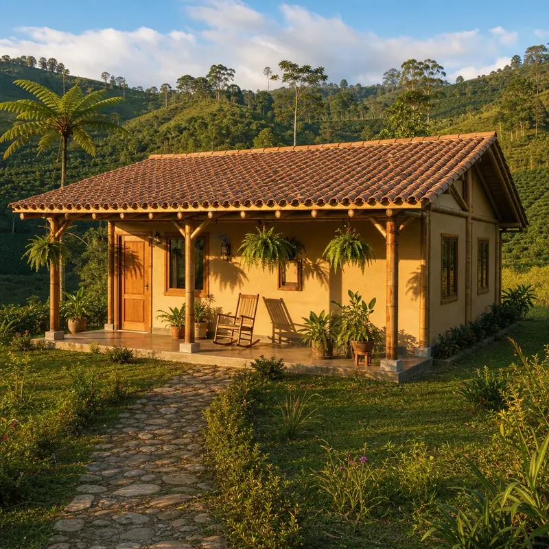 Casa de Guadua Dos Aguas