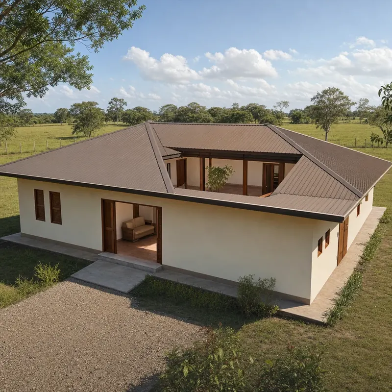 Casa Llanera con Caney Central